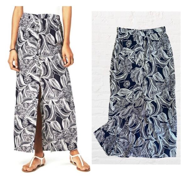 NEW Roxy Tripical Gloral Maxi Skirt - Picture 1 of 8